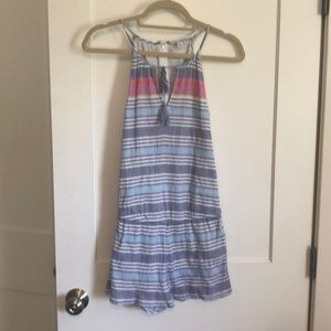 Joie soft striped beachy romper size XS